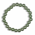 Green 8mm Pearl Basic Beaded Bracelet