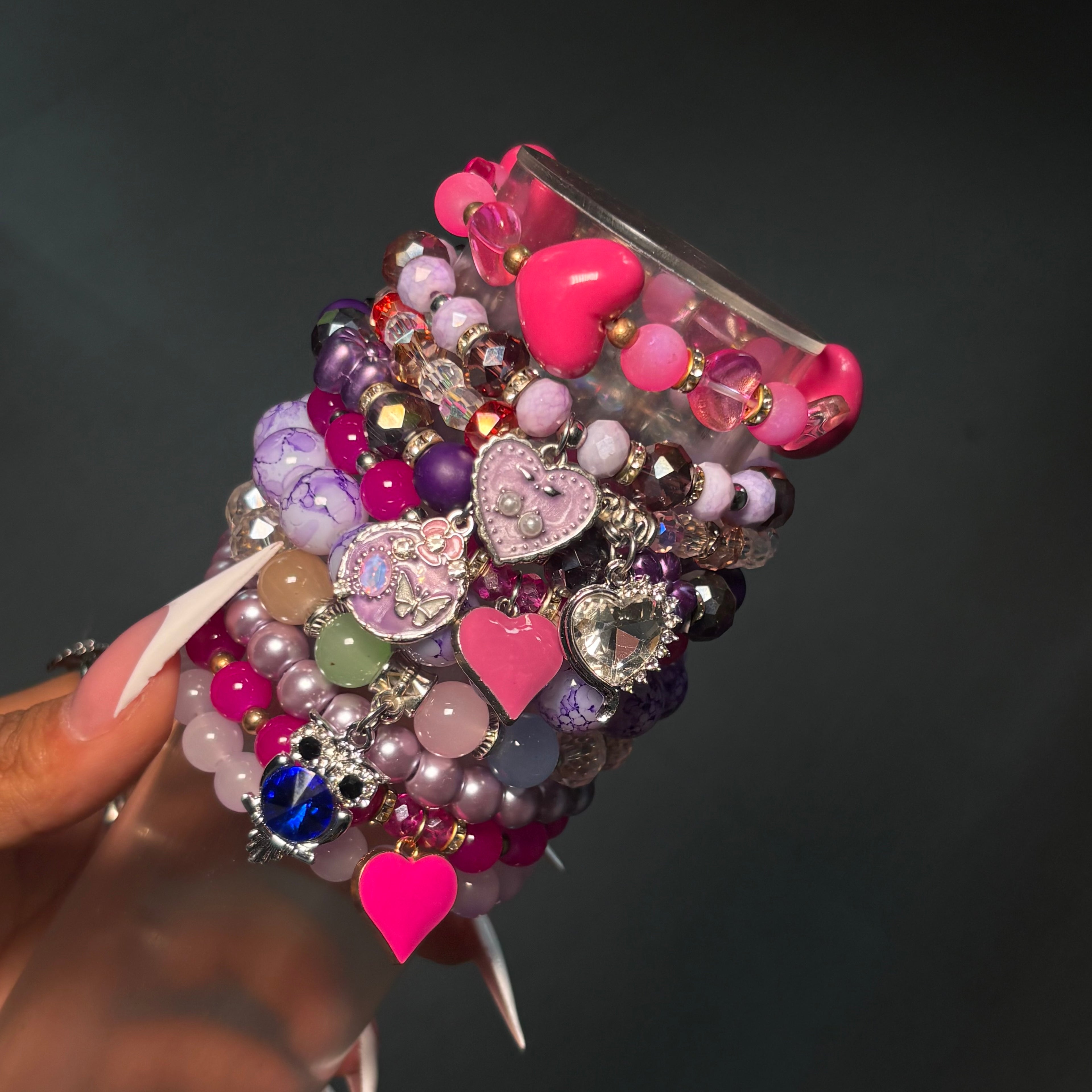 Just A Gurl  💟🎀10PC Beaded Mega Stack