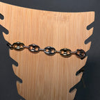Tri Tone Link Up Anklet (gold silver & rose gold!)