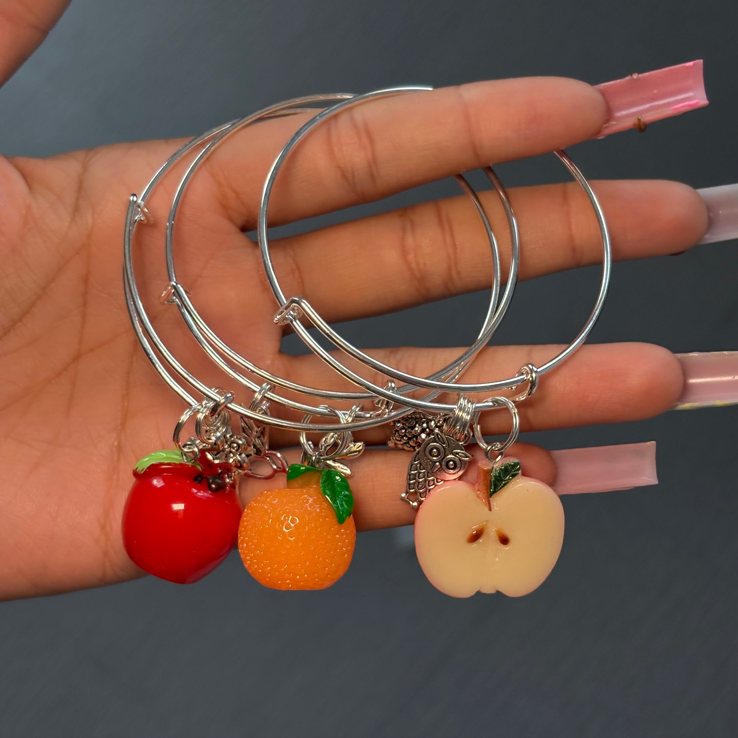Apples n Oranges 🍊🍎 3PC Bangle Stack