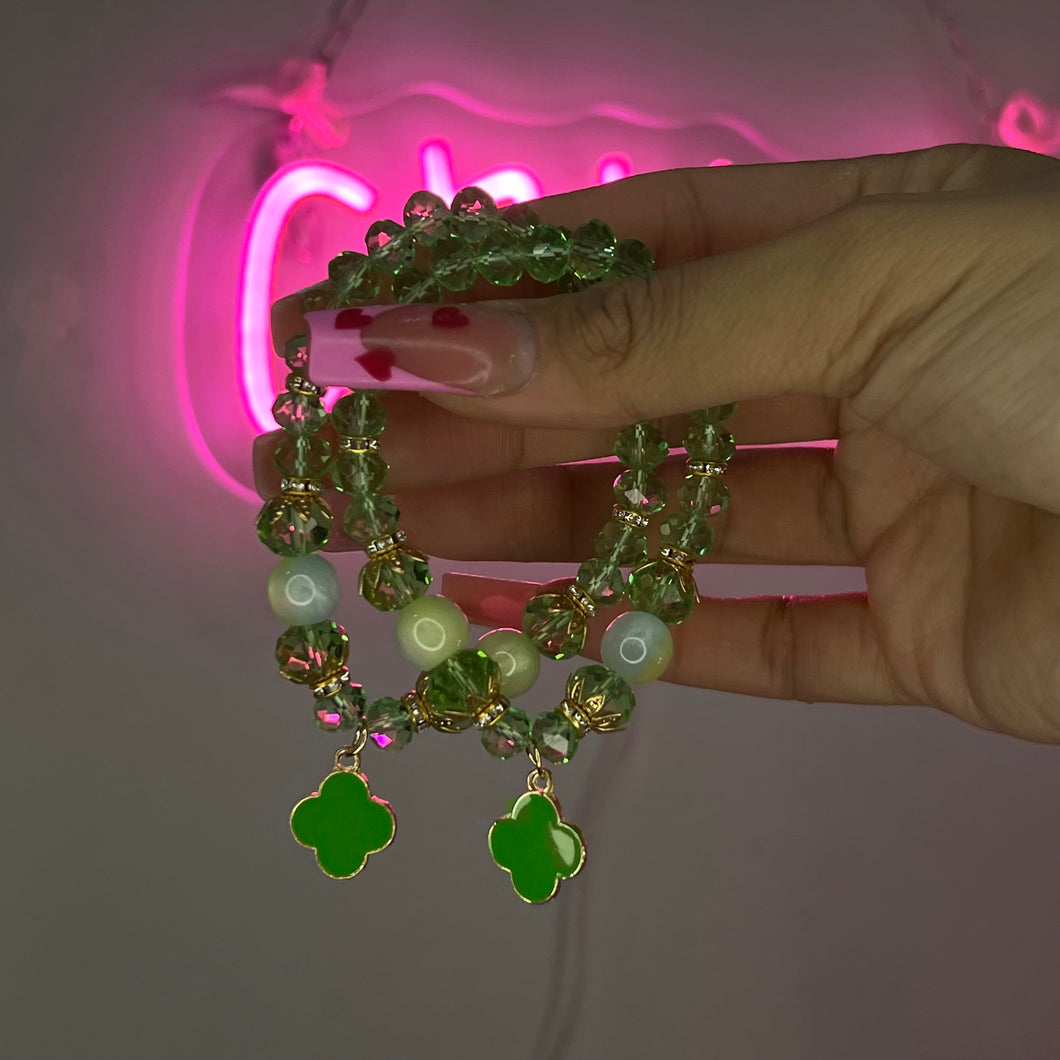 Green Klover 3.0 Beaded Bracelet