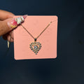 Gold Diamond Heart Necklace