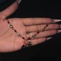 Gold Azabache Evil Eye & Elephant Charm Anklet