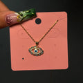 Gold & Rainbow Mal de Ojo Necklace