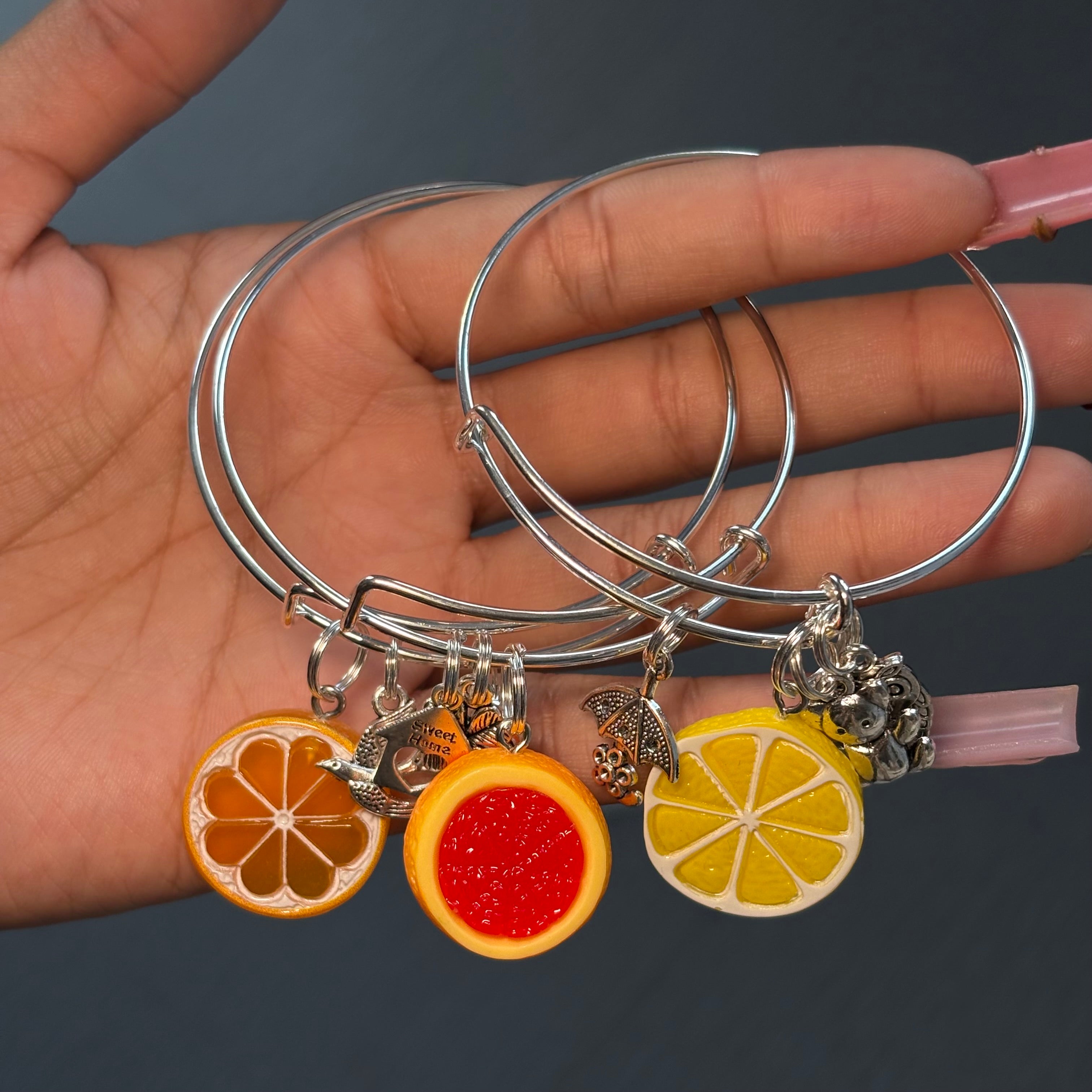 Citrus 🍋‍🟩🍋🍊3PC Bangle Stack