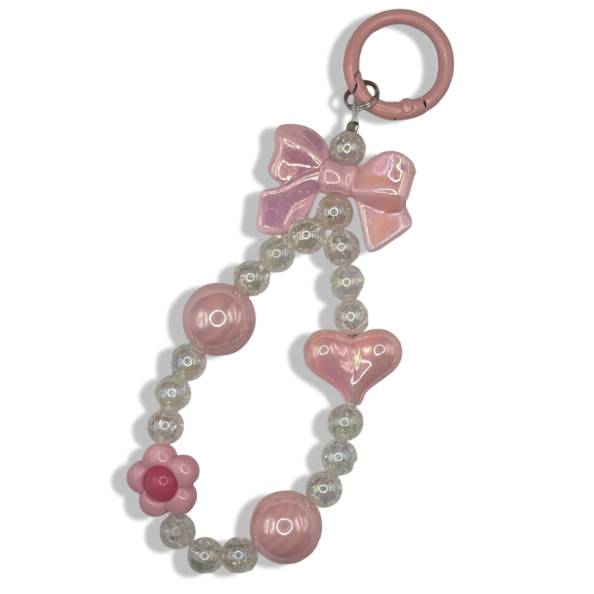 Pink Bow Drop Purse Charm