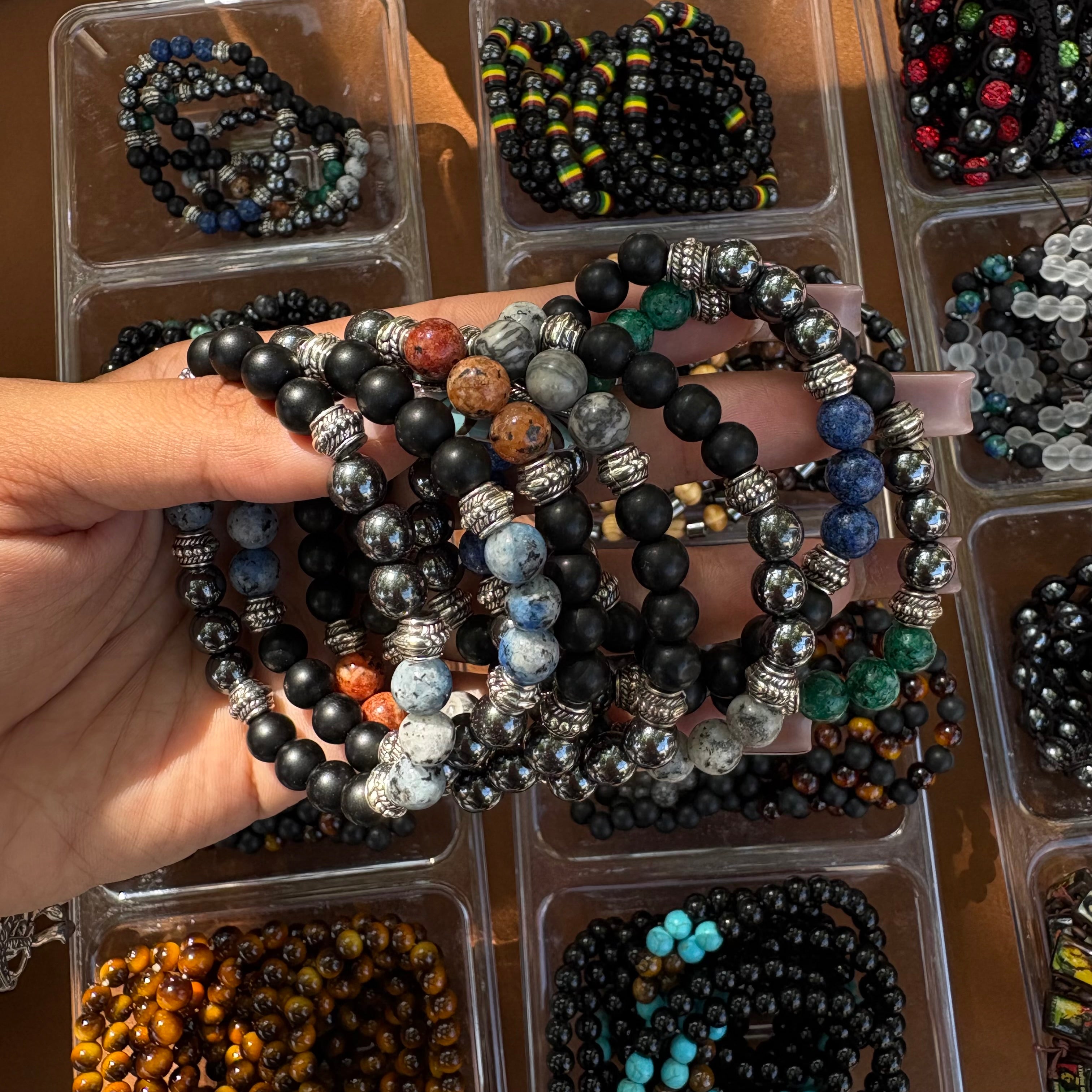Mixed Stone Bracelet Randomized Color