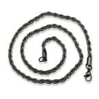 Silver Mini Rope Link Necklace 16inches