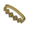 Gold Lucky Klover Bangle