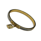 Gold Forever Love Lock Bangle
