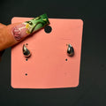Silver Mini Blurr Stud Earrings