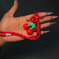 Red 222 Cherry Charm Dangle Keychain + Bagcharm