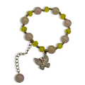 Yellow Dangle Mariposa Beaded Bracelet