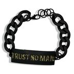 Trust No Man Glitter Tennis Bracelet