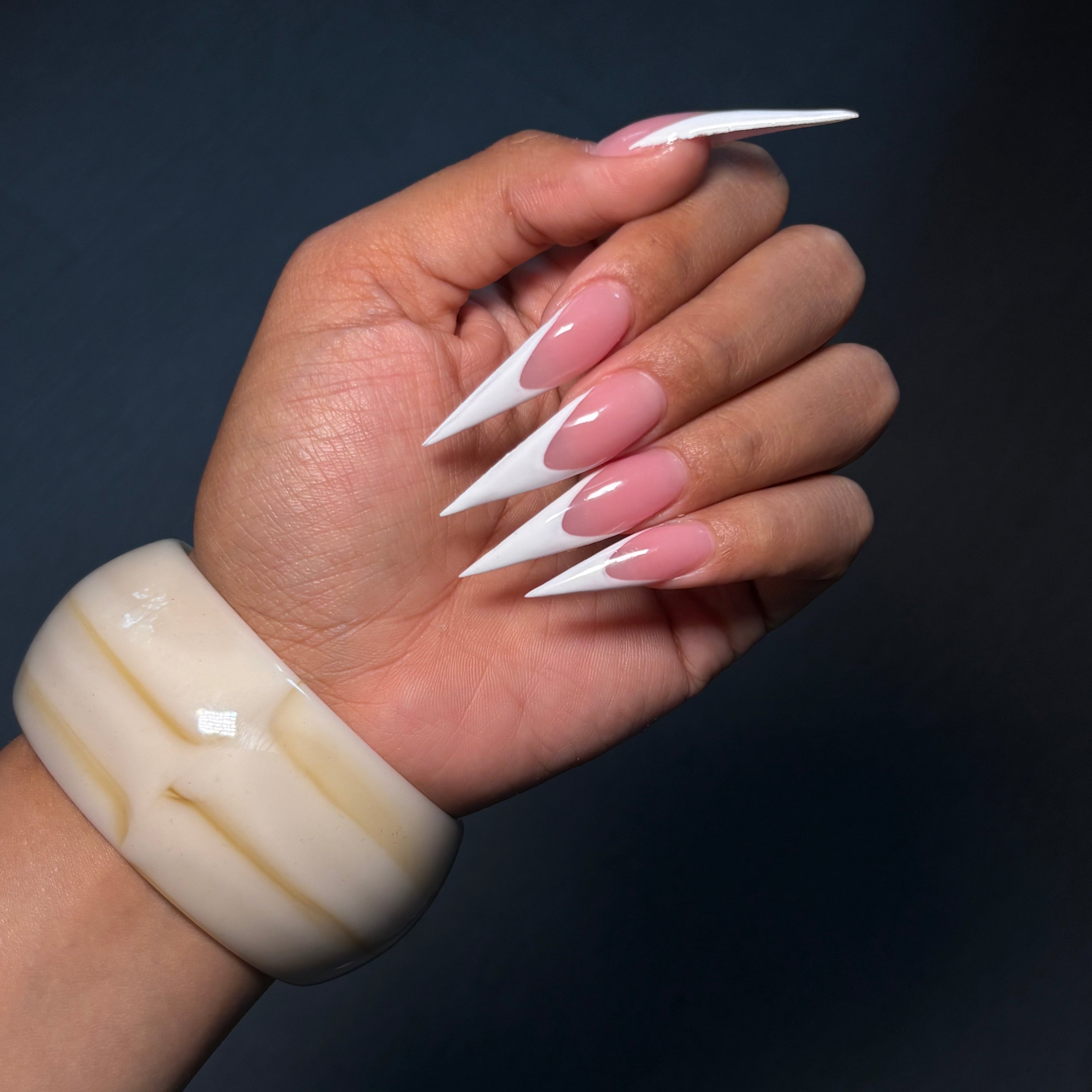 White Chunky Bangle