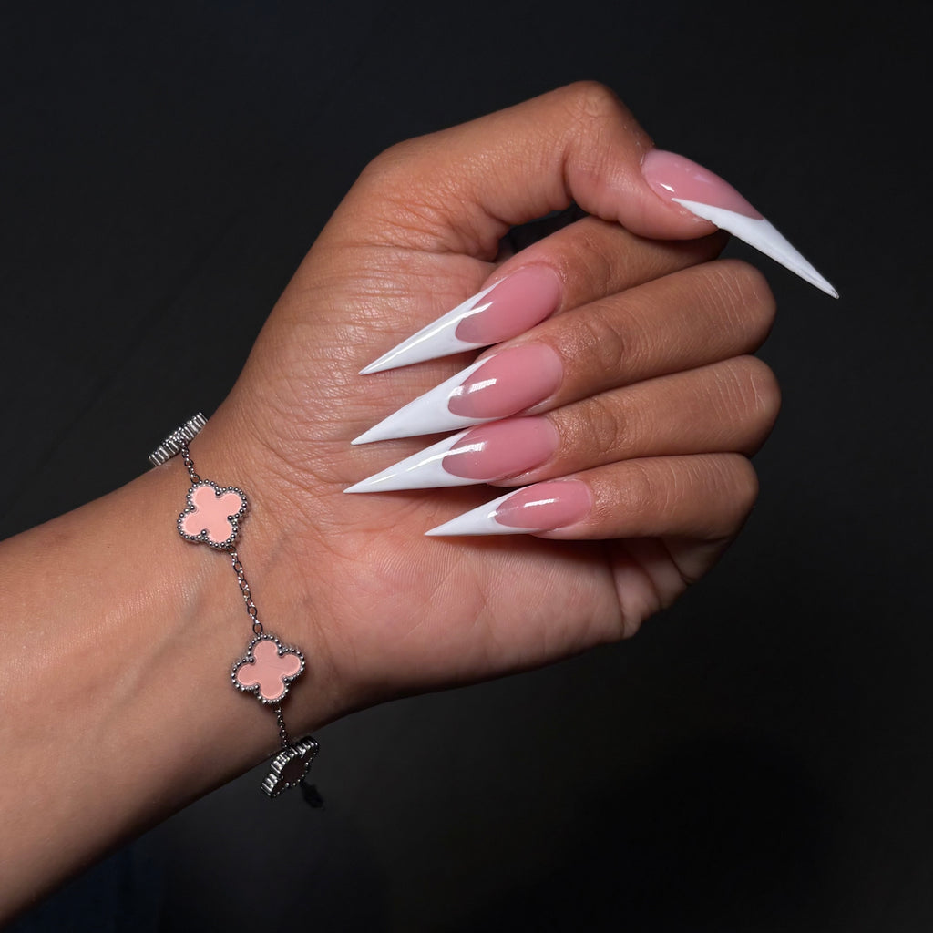 Silver & Pink Lucky Gal Klover Bracelet