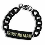 Black & White Trust No Man Tennis Bracelet