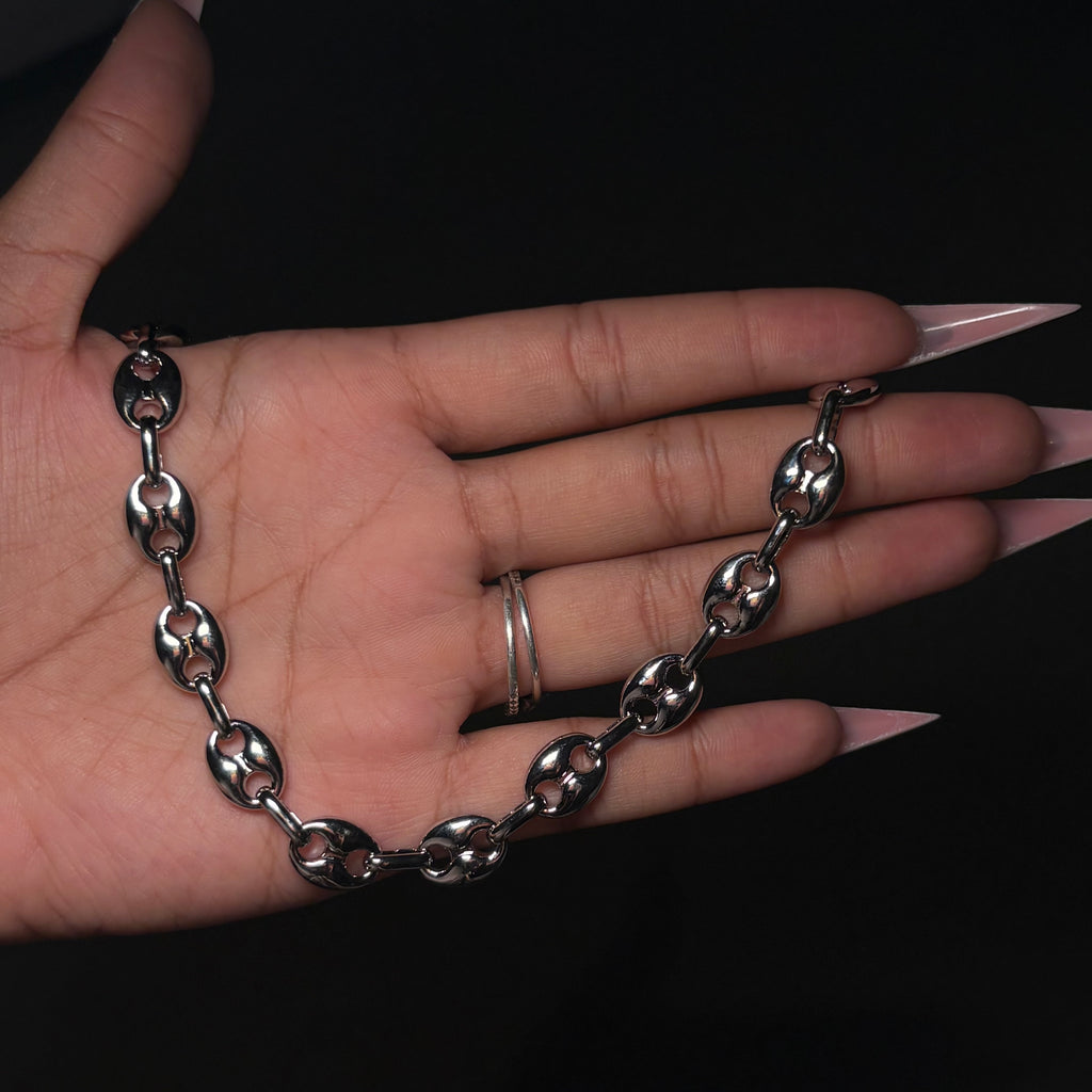 Silver Link Up Anklet