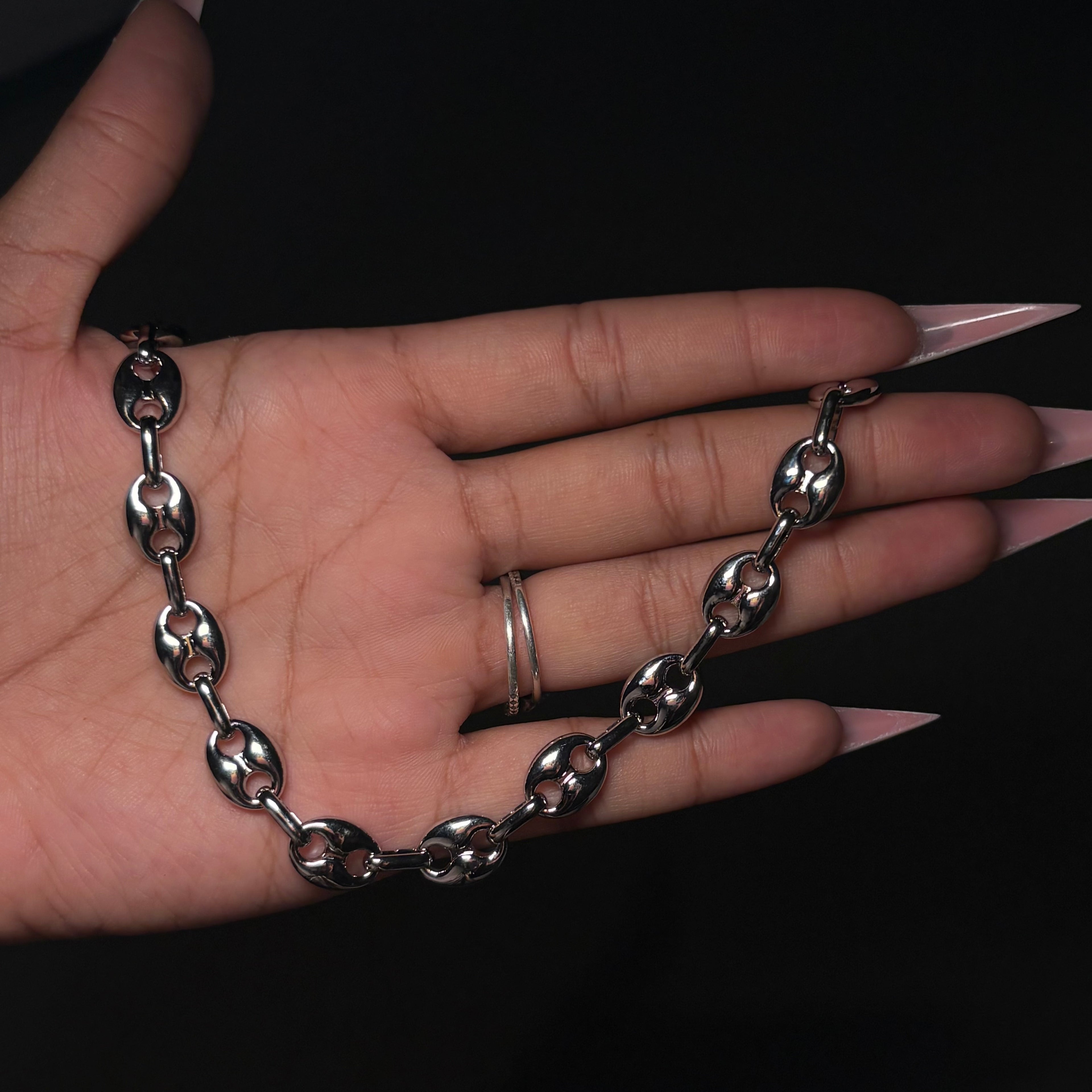 Silver Link Up Anklet