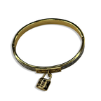 Gold Forever Love Lock Bangle