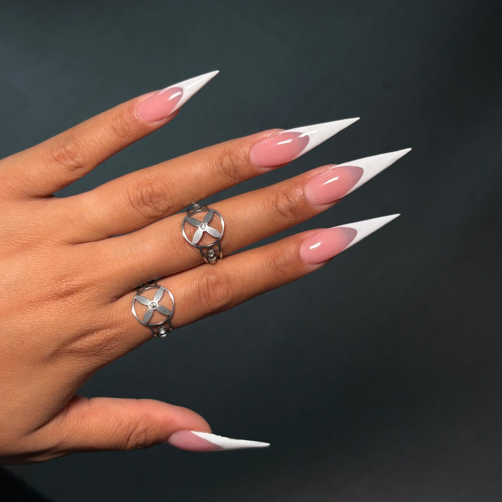 Silver Diamond Klover 2.0 Adjustable Ring