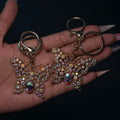 Gold XL Blinged Mariposa Purse Charm