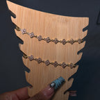 Gold & Pink Diamond Dainty Klover Anklet