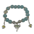Blues Bows n Buterflies Beaded Bracelet