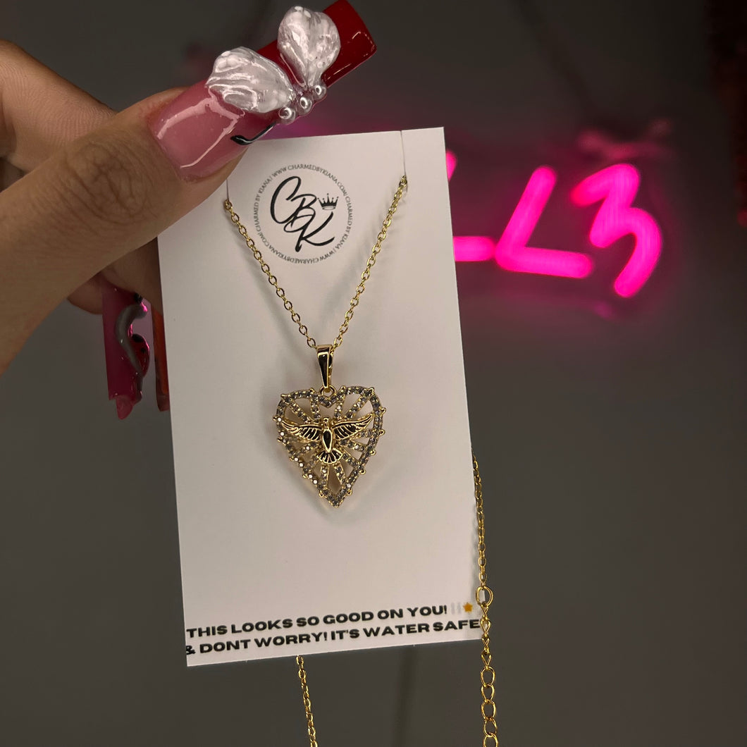 Gold Birdseye View Diamond Necklace