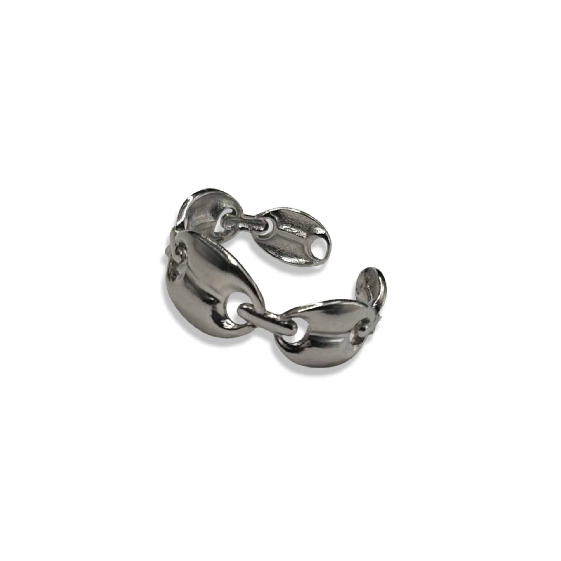 Silver Link Up Basic Adjustable Ring