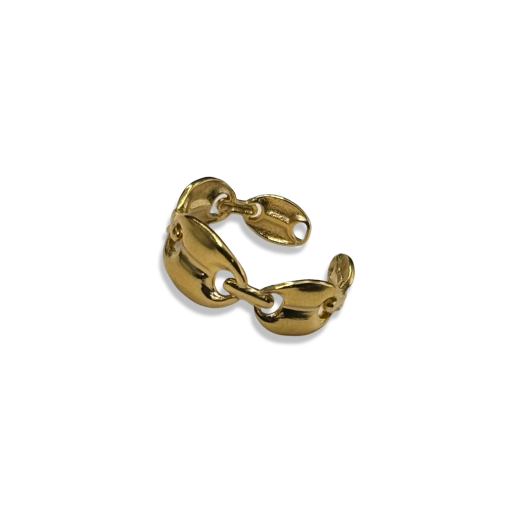 Gold Link Up Basic Adjustable Ring
