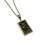 Gold Diamond The Star Card Necklace