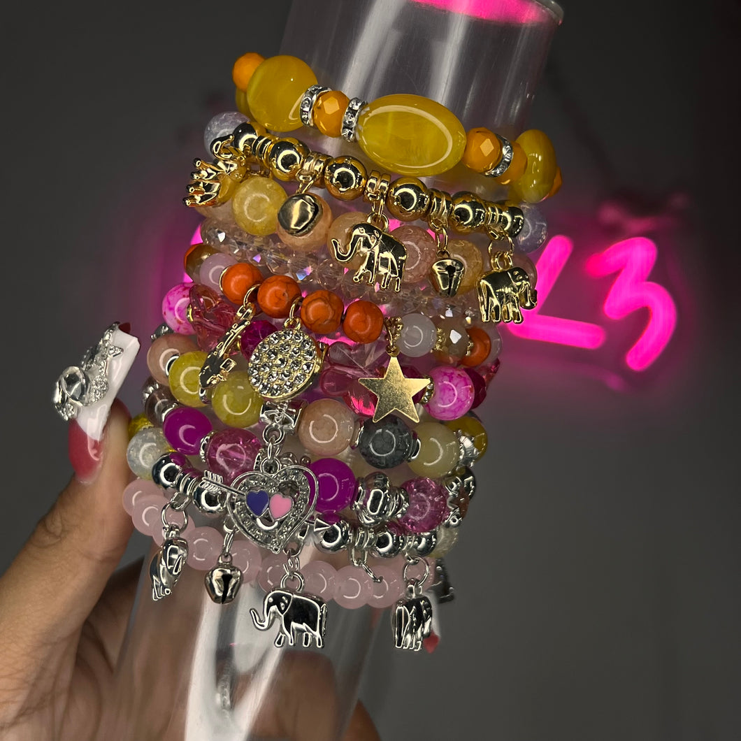 Pink Sunset 10PC Mega Stack (Bracelet Set)