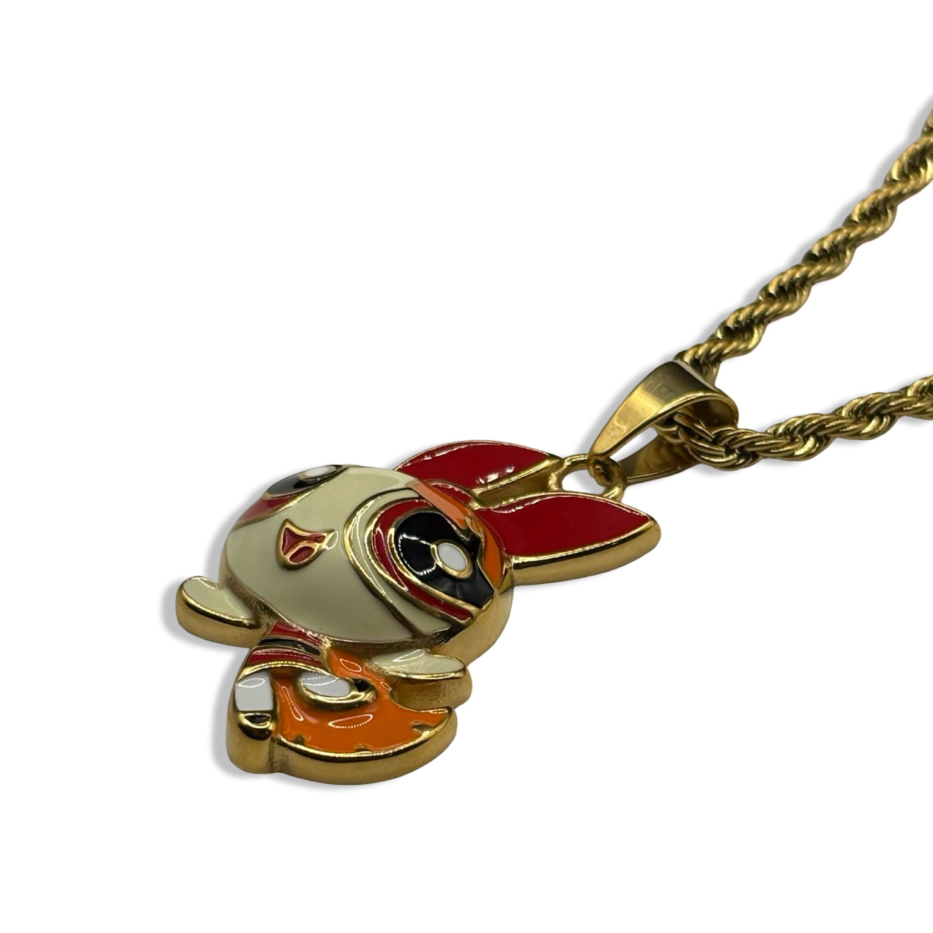 Gold Blo$$om Rope Chain Necklace