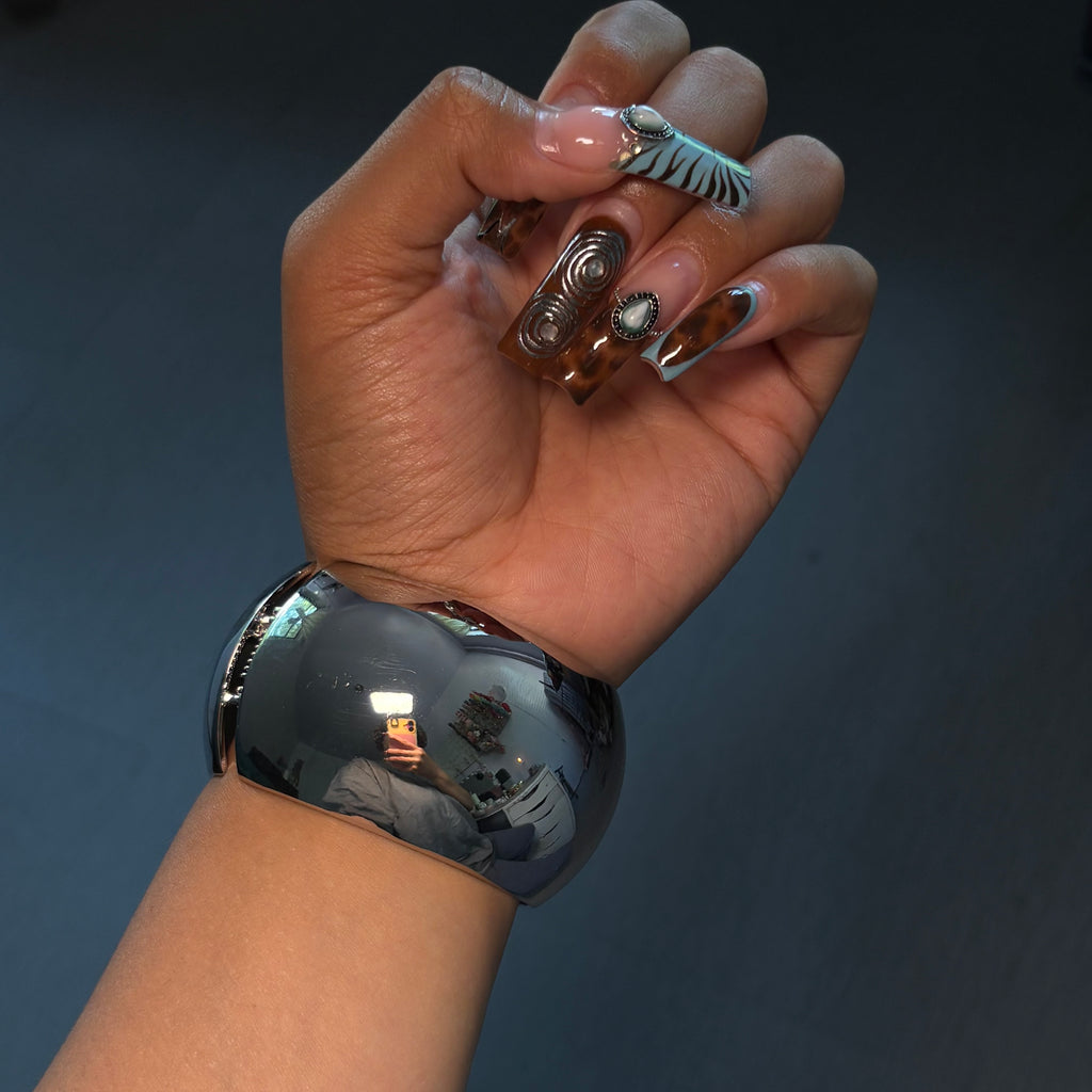 Silver Chunky Bangle