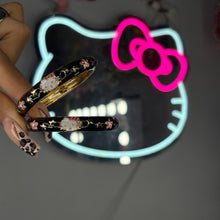 Load image into Gallery viewer, Little Girls Black &amp; Gold It Girly Bangle
