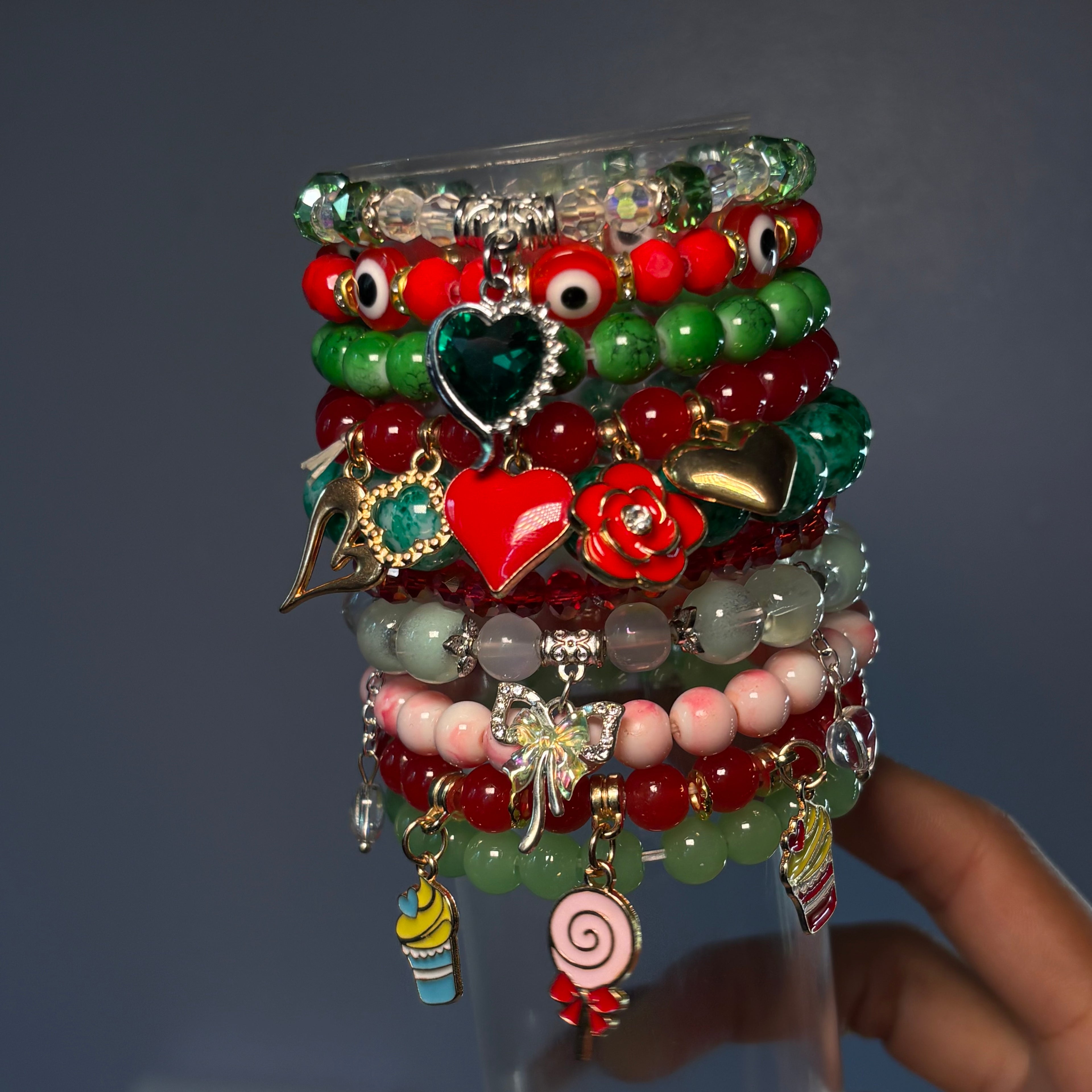 Green & Red ❤️💚 10 PC Mega Stack