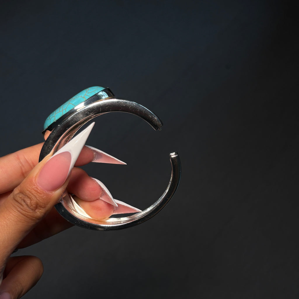 Silver Cielo Chunky Bangle