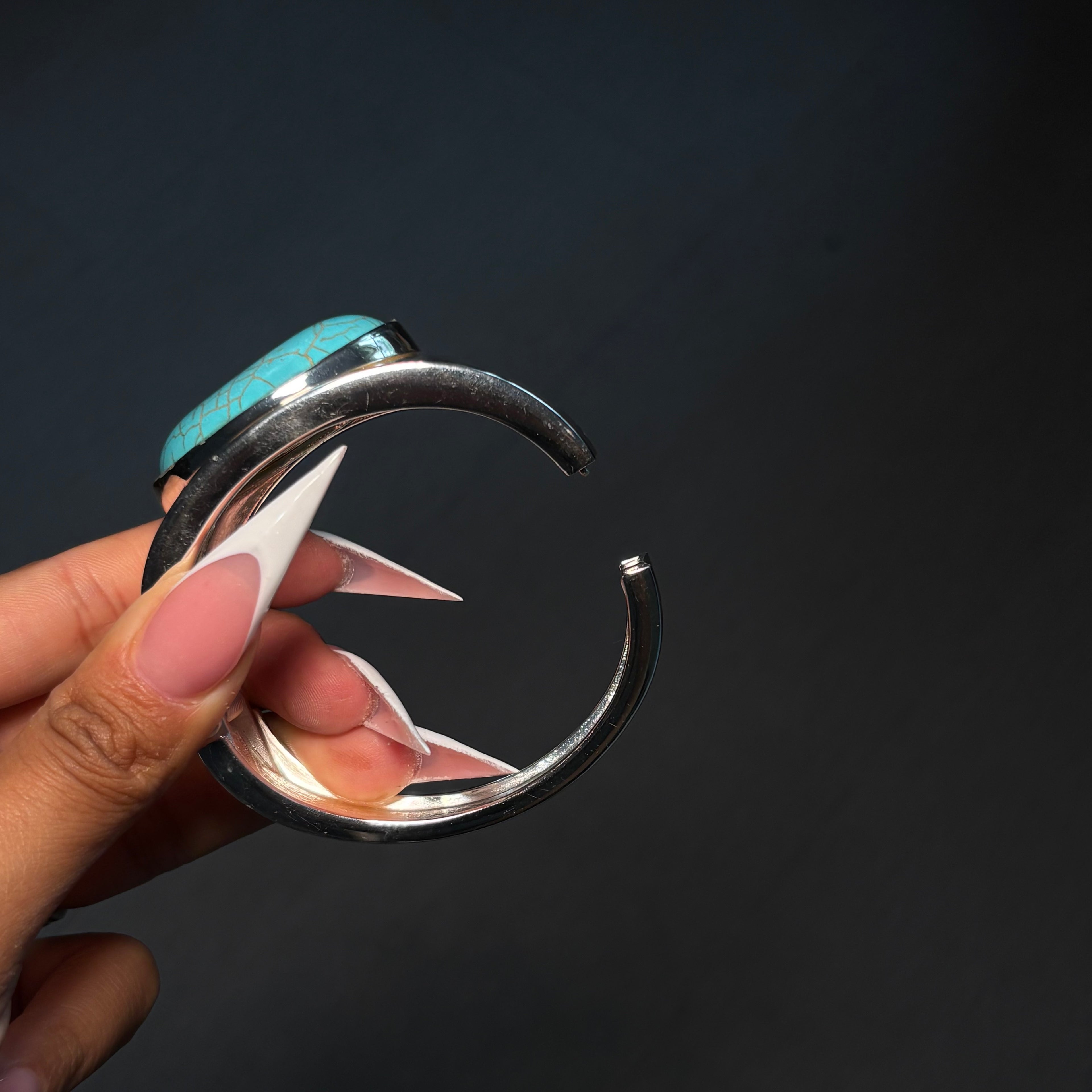 Silver Cielo Chunky Bangle