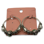 Silver & White Charm Girlie Earrings