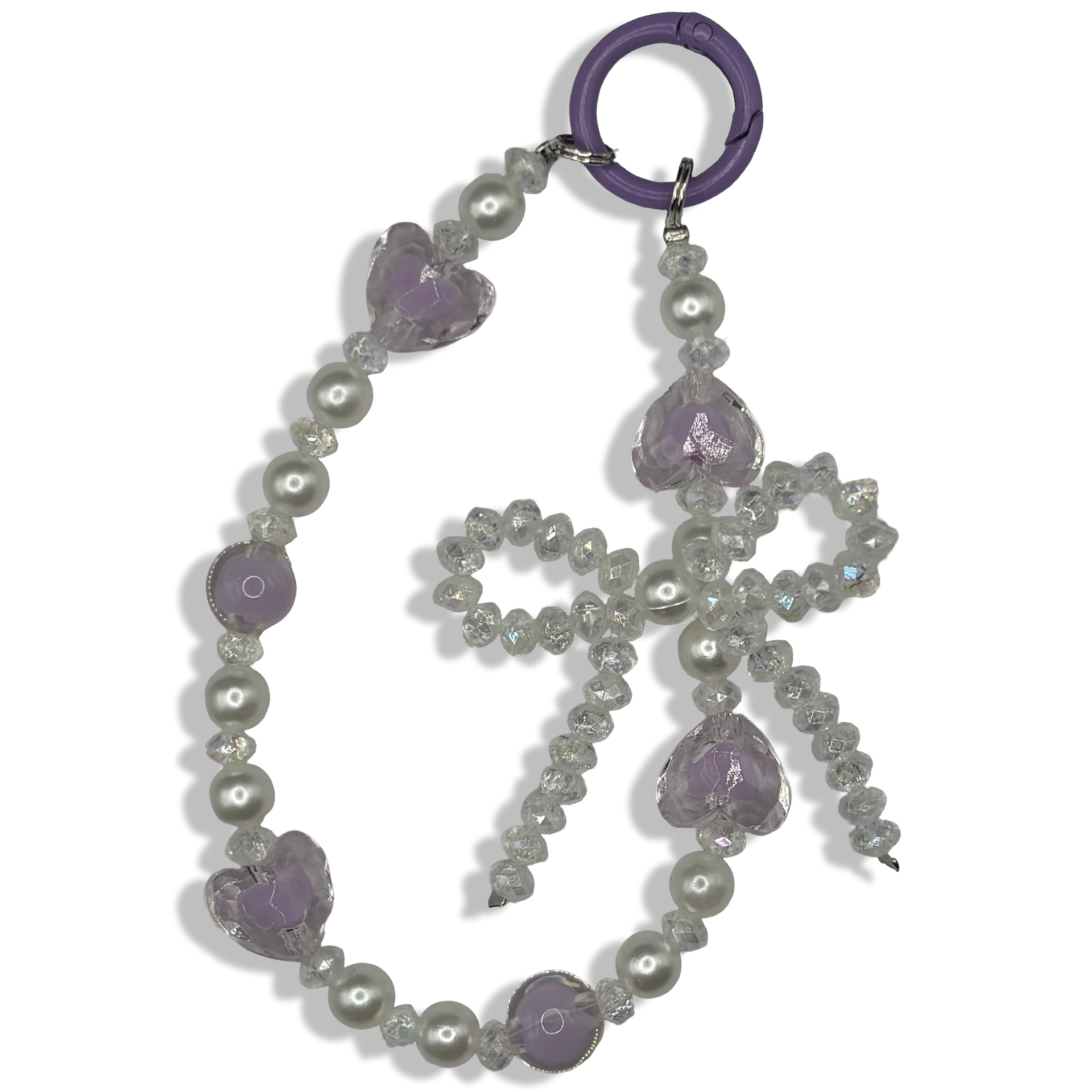 Purple Coquette Girlie Purse Charm