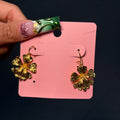 Gold Hibiscus Babe Earrings