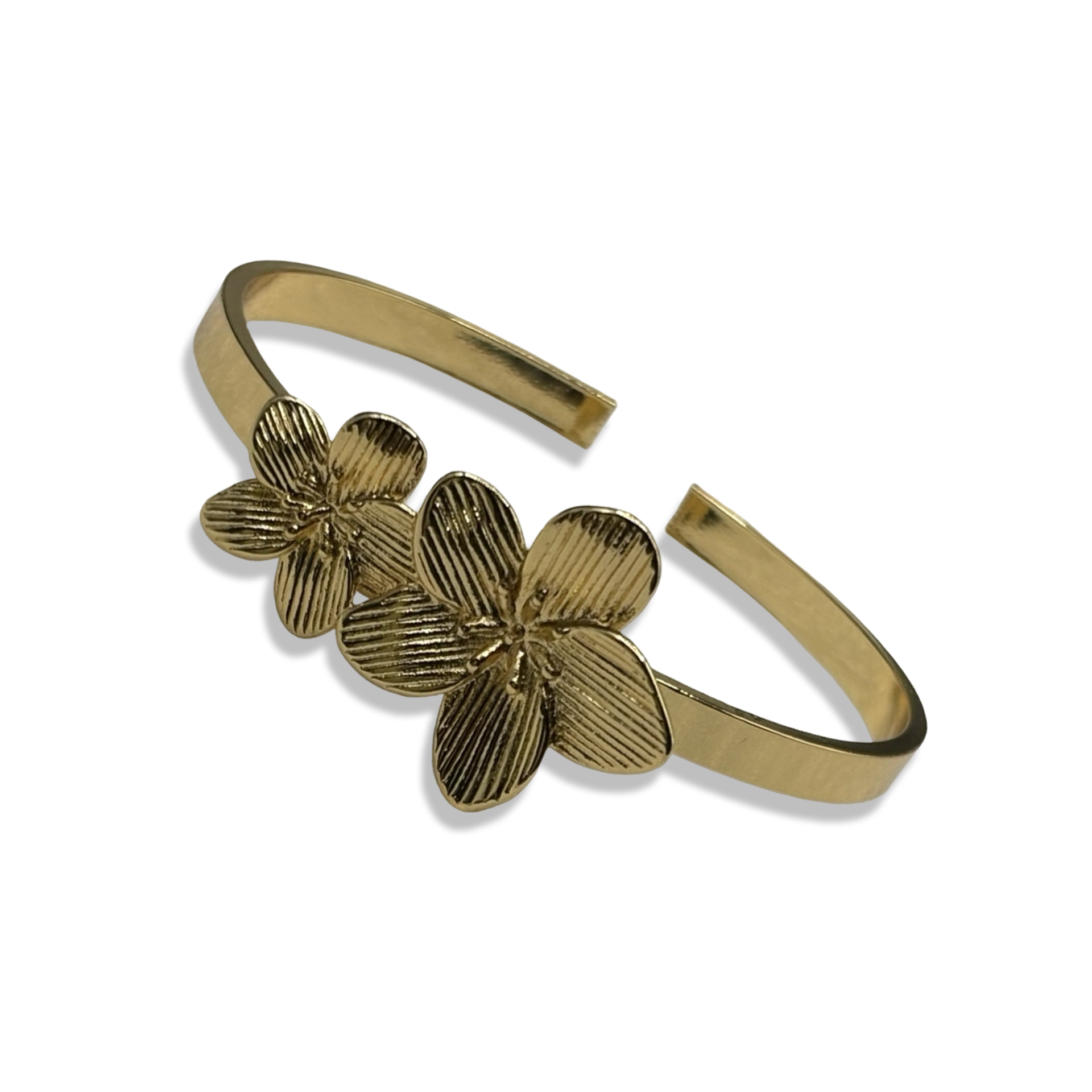 Gold Double Flora Cuff