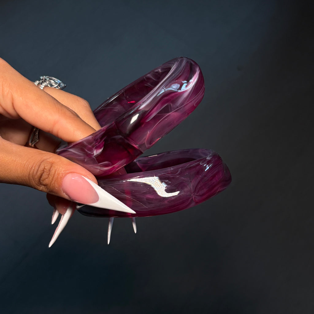 Viola Plum 2pc Bangle Stack