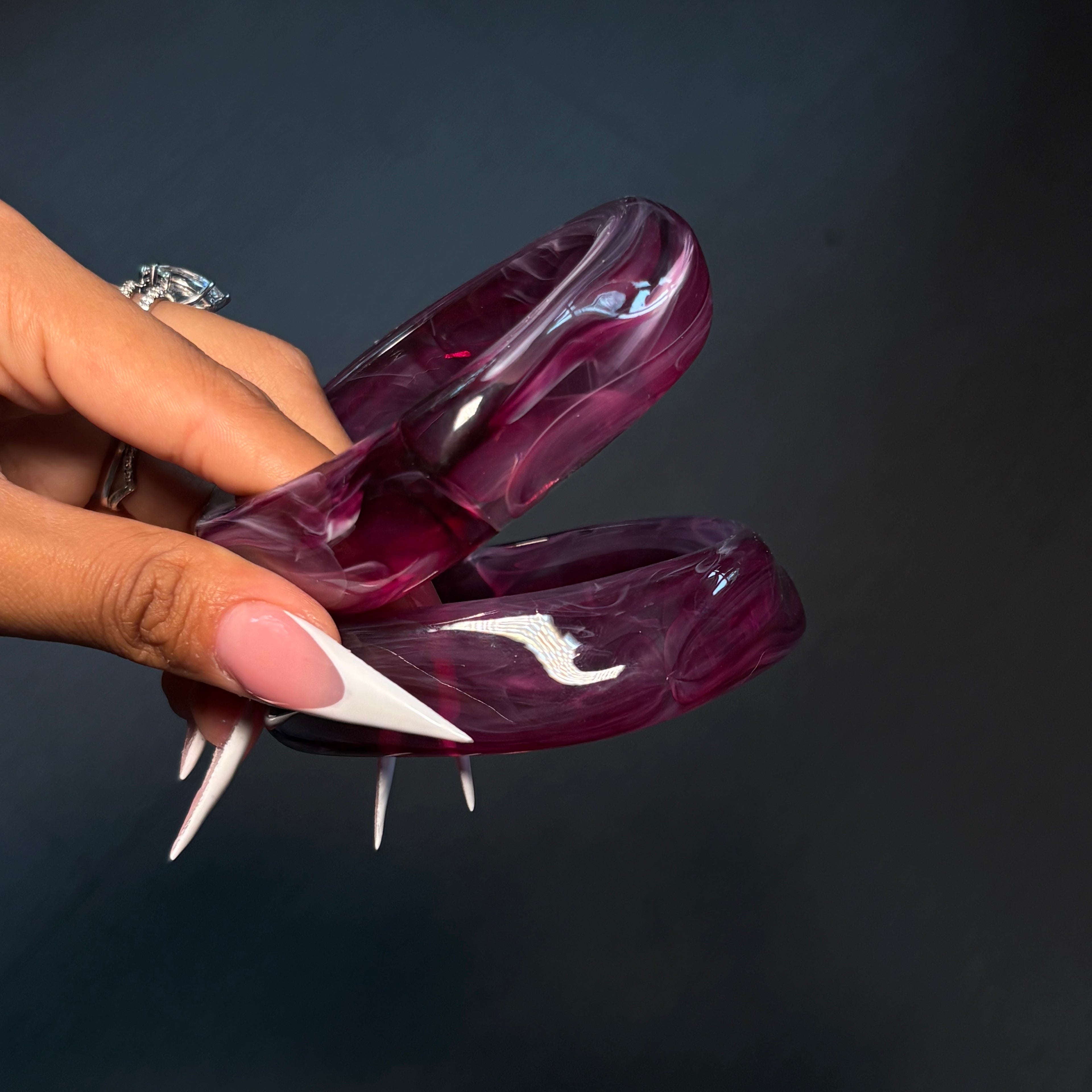 Viola Plum 2pc Bangle Stack