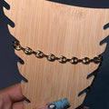 Gold Mini Link Up Anklet