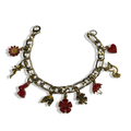 Gold Spring Baby 🍓🌺 Figaro Charm Bracelet