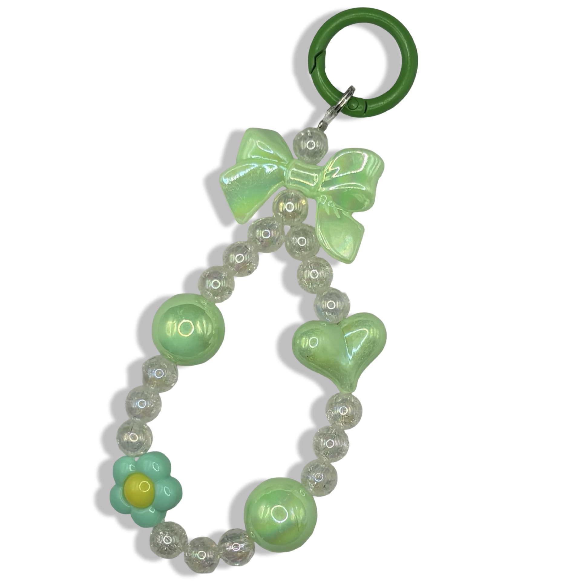 Green Bow Drop Purse Charm