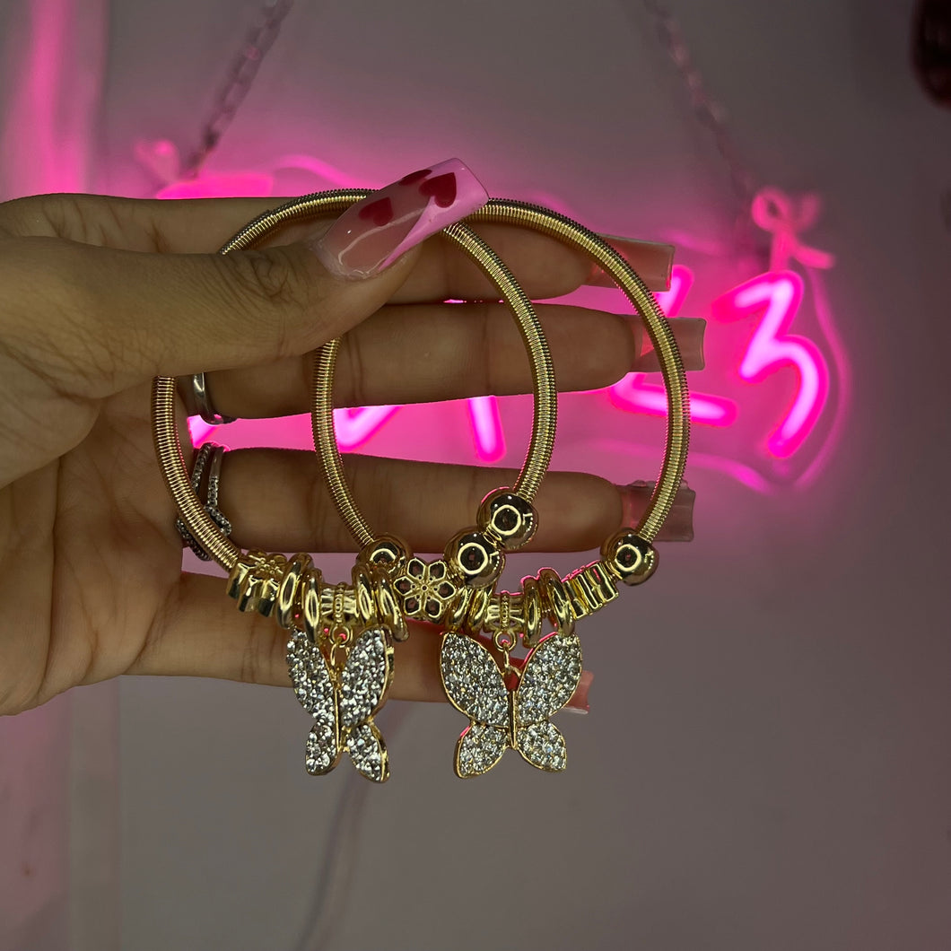Gold XL Mariposa Spring Charm Bracelet