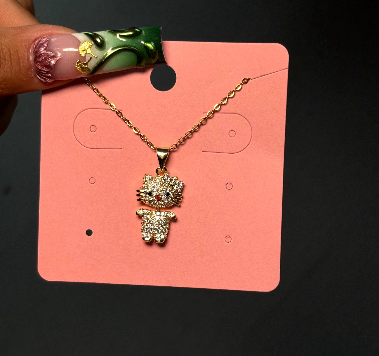 Gold Diamond It Girlie Necklace